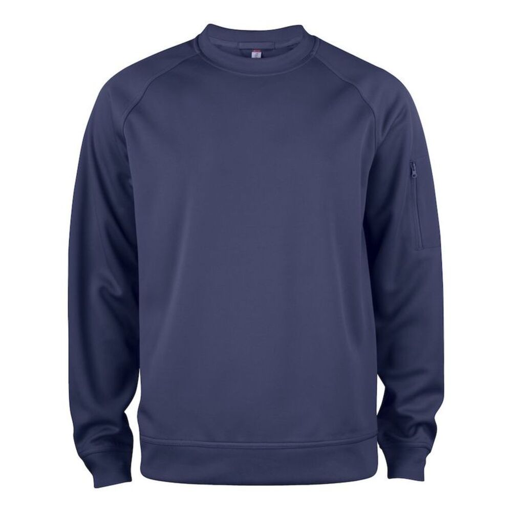 Clique Unisex Adult Basic Round Neck Active Sweatshirt / Dark Navy